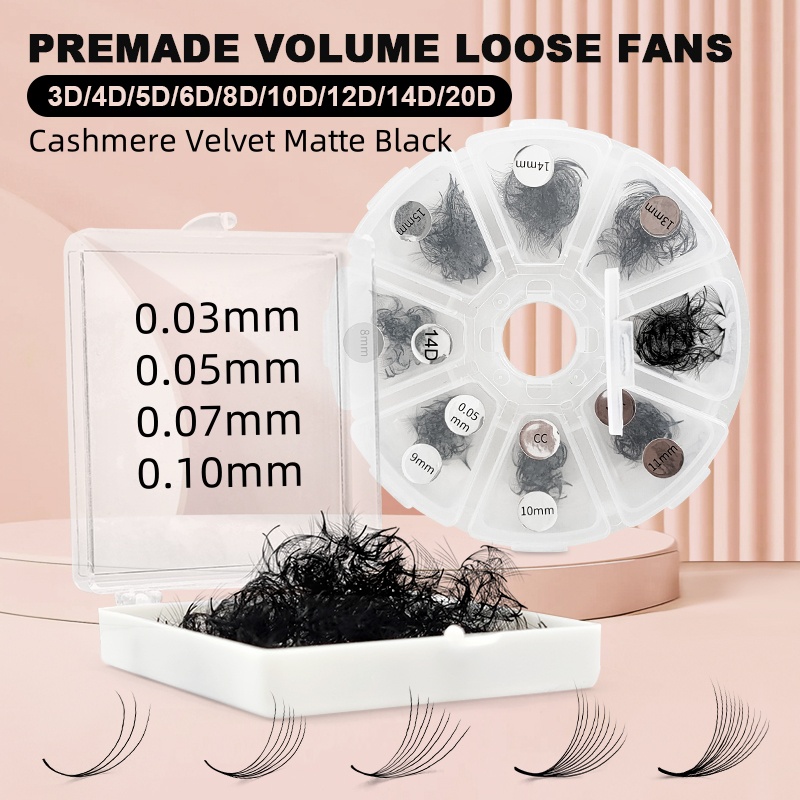 500 Premade Loose Lashes Pro M - Eyelash Extension For Asian Eyes review and price