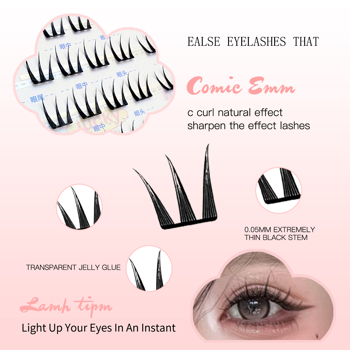 Easy Snap-On Eyelash Clusters  - Eyelash Extension Human Hair review and price
